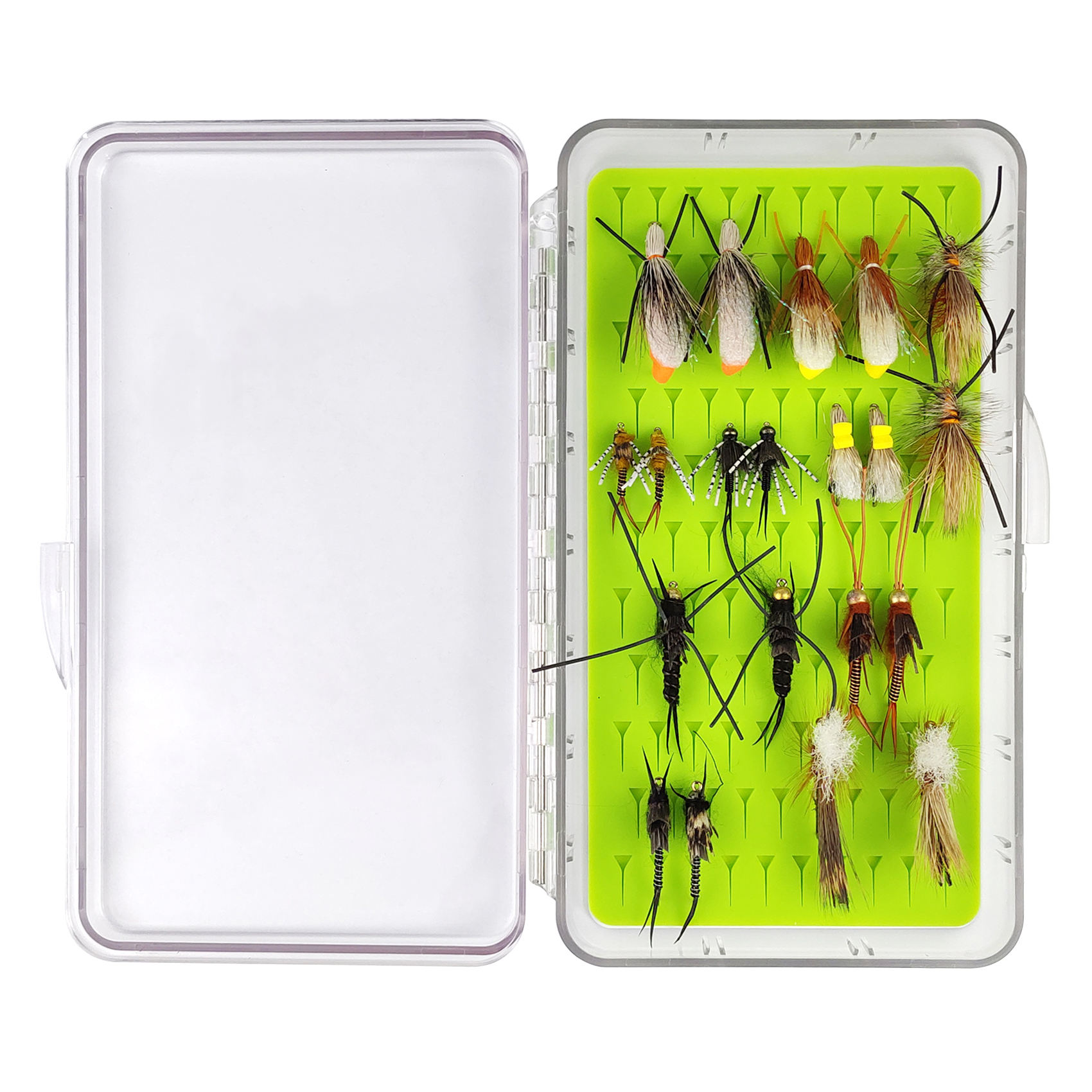 20pcs Pedra Fly Pesca Moscas Variedade Combo Truta Molhada Pesca Dry Ninfas  Flâmulas de água salgada Moscas (B01)| Alibaba.com, image size:1700x1700