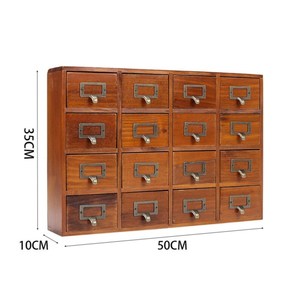 Aangepaste Chinese Geneeskunde Opslag <span class=keywords><strong>16</strong></span> Laden Massief Houten Ladekast Houten Vintage Kast - Product Image 3