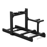 Gran oferta Universal DIY 4080 marco de aluminio Sim Racing Rig juego de coche Simulador de Conducción cabina con soporte de Monitor único