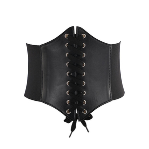 Ceinture large en cuir sexy pour femme, style corset, ceinture de taille haute amincissante, corsets et bustiers pour femme - Product Image 5