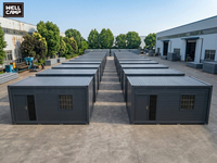 Maison conteneur détachable de 20 pieds, préfabriquée et modulaire, pour camping, habitation, bureau, hôtel, au design moderne