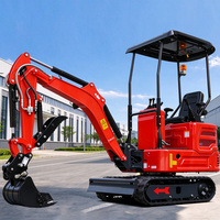 Pengiriman Gratis Mini Excavator EPA Excavator Crawler Kecil Bermesin 1 Ton 2 Ton 2.5 Ton Mesin Penggali Harga Mini Excavator Pertanian