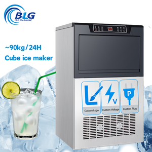 Máquina de Hielo Comercial BLG de Bajo Consumo, Tipo Cubo Pequeño, 220V, con Gran Capacidad de Almacenamiento, Produce Hielo Cristalino de Formación Lenta - Product Image 1