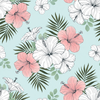 Tissu Popeline de Coton Tissé Premium Personnalisé Impression Réactive par Sérigraphie Cylindrique Traditionnelle Légère à Motifs Floraux pour Bébé