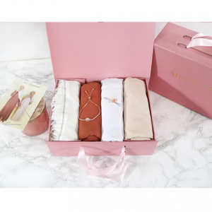 Écharpe en mousseline pour Ramadan Eid mubarak, cadeau pour tête, Hijab musulman, boîte de abonnement - Product Image 3