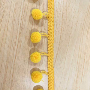 Bande de dentelle <span class=keywords><strong>à</strong></span> pompons brodés multicolores personnalisable, garniture <span class=keywords><strong>à</strong></span> franges, ruban <span class=keywords><strong>à</strong></span> pompons tissé pour projets de vêtements et de décoration intérieure - Product Image 1