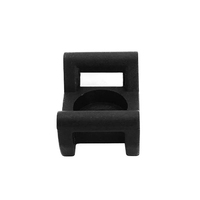 Pince de montage d'attache de câble en nylon pour fil plastique industriel noir solide fabrication OEM pince rapide pour profilé en aluminium