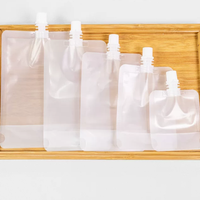 Pochette transparente à bec verseur 30-300 ml pour emballage de liquides (sauce, café, sirop, miel, boisson)