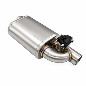 Système d'échappement universel AsiaLink en acier inoxydable de 1,5 mm d'épaisseur avec silencieux à valve et contre-pression pour <span class=keywords><strong>voiture</strong></span> modifiée - Product Image 1