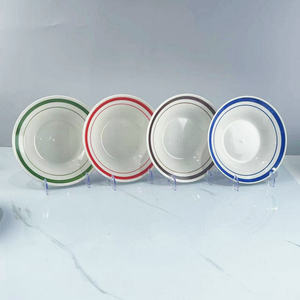 Vajilla carta línea estilo simple <span class=keywords><strong>sopa</strong></span> hogar plato de cerámica - Product Image 1