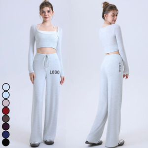 CX5589เสื้อผ้าผู้หญิงแบบ2 in 1เสื้อครอปสำหรับผู้หญิงเสื้อออกกำลังกายแบบนู้ดเสื้อบราโยคะสีพื้น - Product Image 3