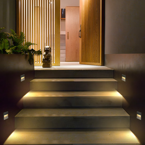 Led Sensor Wall <b>Light</b> Ip65 Aluminum Waterproof Outdoor Step Lighting With <b>Motion</b> Detection For Stairway Corner - Product Image 3