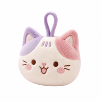 Fabricant de jouets en peluche pour chats avec logo personnalisé en gros, mini porte-clés animaux en peluche pour cadeaux promotionnels, faible MOQ, peluches en gros