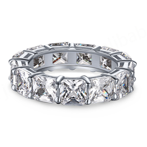 Personalizado S925 plata esterlina chapado en oro clásico anillo de bodas mujeres Moissanite diamante diseño temperamento fiestas hechas a mano - Product Image 1