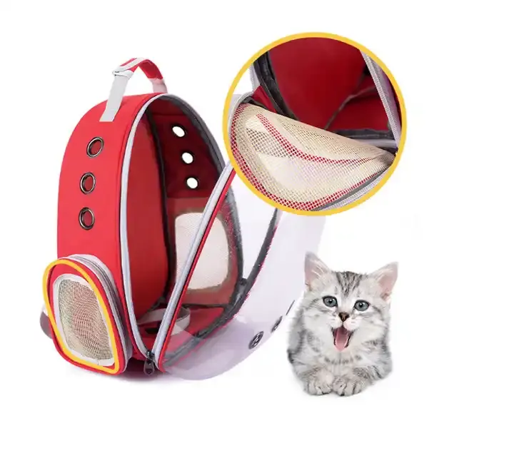 Sac de transport de bulle de transporteur de sac à dos de chien de chat, transporteur d'animal familier de capsule d'espace, transporteur de voyage approuvé par compagnie aérienne