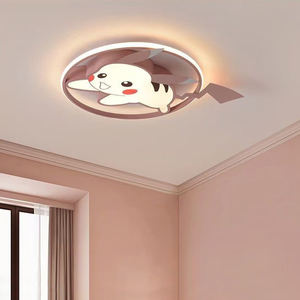 Dessin animé <span class=keywords><strong>Pikachu</strong></span> plafonnier LED 39W trois couleurs gradation progressive chambre étude maternelle protection des yeux plafonnier - Product Image 2