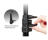 XTUGA UL03 + Z1 Support de microphone en métal pliable avec bouclier de filtre conçu pour les microphones à condensateur pour le chant
