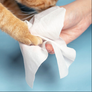 Nouveau modèle Échantillon gratuit 80 lingettes humides de nettoyage de marque personnalisée pour animaux de compagnie Nettoyage quotidien pour chats et chiens Lingettes pour animaux de compagnie pour pattes Corps Fesses - Product Image 4