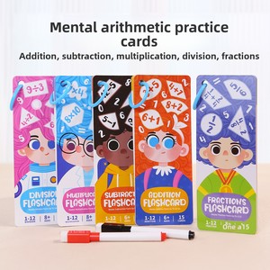 Tarjetas <span class=keywords><strong>de</strong></span> Aprendizaje Fraccional, Material Didáctico <span class=keywords><strong>de</strong></span> Aritmética para Primaria, Tarjetas <span class=keywords><strong>de</strong></span> Suma, Resta y Multiplicación - Product Image 6