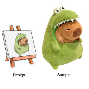Peluche amusante Capybara sur mesure ODM peluche <span class=keywords><strong>Kawaii</strong></span> en polyester avec jouets à logo - Product Image 1