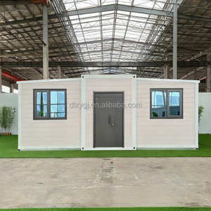 Maison modulaire de luxe à double aile extensible, conteneur préfabriqué pliable 20ft 40ft, 3 chambres, pour jardin ou ADU - Product Image 2