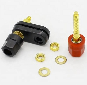 Conectores tipo banana Terminales de pareja Conector rojo y negro Amplificador Terminal Binding Post Banana Speaker Plug Jack - Product Image 6