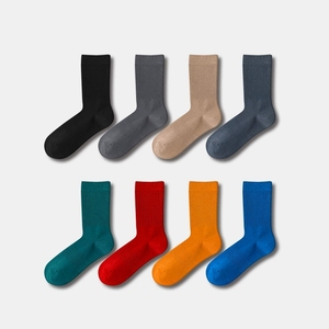 Calzini da <span class=keywords><strong>Uomo</strong></span> Anti-odore, Comodi, Traspiranti, in Cotone, Elastici, Colorati, Senza Cuciture - Product Image 1