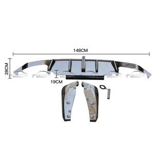 Carbon Fiber KBE Type Diffuser Rear Bumper Chin <b>Lip</b> Spoiler <b>Splitters</b> for BMW F98 X4M 2019 - 2022 Auto Tuning - Product Image 4