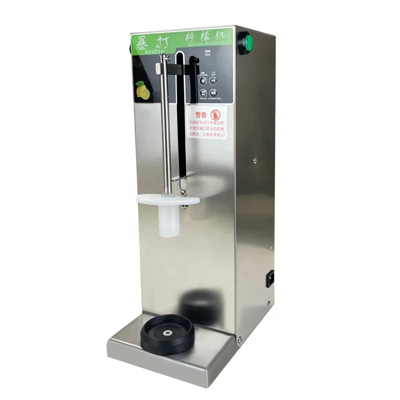 Otomatik limon dayak makinesi taze meyve buz kesici zincir süt çay dükkanı özel çekiç dayak makinesi ticari