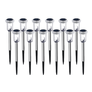 IP44 impermeabile lampada solare da giardino a LED piccolo lampione esterno <span class=keywords><strong>per</strong></span> <span class=keywords><strong>balcone</strong></span> Yard decorazioni ROHS certificate in acciaio inox - Product Image 3