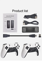 Nouvelle conception X9 Pro Game Stick Retro 4K TV HD Console de jeux vidéo classique Console de jeux classique 64 Go 30000 jeux Manette sans fil 2.4G