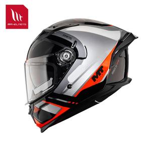 Nuevo Casco de Motocicleta MTHELMETS Español MT Racing, con Doble Visera Brillante, Integral, ABS, Alerón Grande, Homologado ECE, para Todas las Estaciones - Product Image 1