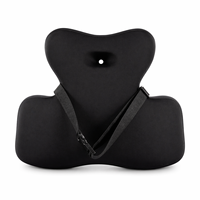 Support lombaire ergonomique respirant en mousse à mémoire de forme pour bureau et voiture, lavable, portable, soulage la douleur, chaise confortable