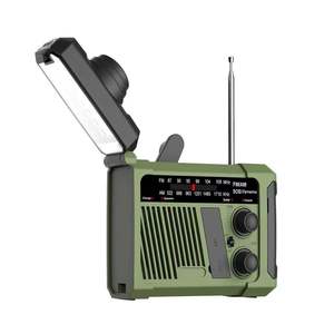 Portable Retro FM/AM/SW Radio with LED <b>Flashlight</b>, TF Card Player & <b>Rechargeable</b> Battery - Product Image 3