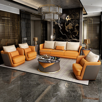 Zeitgenössische Luxus-Wohnzimmer-Sofas Moderne Möbel mit Schwamm füllung