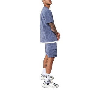 ชุดวอร์มขาสั้นสำหรับผู้ชาย,ชุดวิ่งผ้าฝ้ายระบายอากาศได้ดีตามสั่งสำหรับฤดูร้อน - Product Image 1