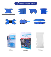 Coussinets de gel refroidissant, en polyester auto-adhésif, pour les jambes, sac chauffant, non givré, pour le soulagement de la douleur des jambes, nouveau design