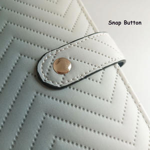 Nuovo stile minimalista portatile A6 trapuntato in pelle PU organizzatore personalizzato <span class=keywords><strong>buste</strong></span> in contanti basso MOQ Budget Planner Kawaii Budget Binder - Product Image 5