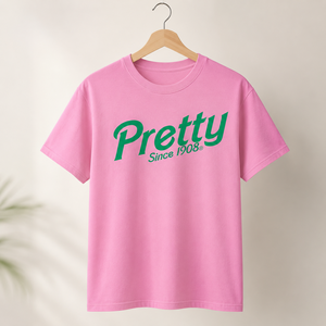 Camiseta de Algodón de Calidad con Diseño de Logotipo del Símbolo Alpha de la Hermandad Rosa Verde, para Uso Diario, para Chicas Bonitas - Product Image 5