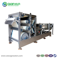 Séchage des boues utilisé la machine de déshydratation de filtre de type ceinture de boues pour le traitement des eaux usées déshydrateur de boues d'épuration