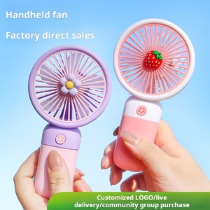 Dễ Thương Trái Cây Phim Hoạt Hình Thiết Kế Nhỏ Mini Fan Có Thể Sạc Lại Xách Tay Mini Fan Nhựa Mini Cầm Tay Fan - Product Image 4