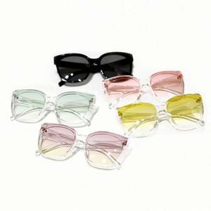 Lunettes de soleil carrées surdimensionnées transparentes roses de luxe rétro à la mode 2020 pour femmes, UV400 - Product Image 5