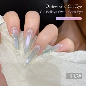 Nouveau Gel UV pour Ongles Série Baileys Sweet 2026 pour Filles, Vert Solide avec Effet Œil de Chat Bronze <span class=keywords><strong>Double</strong></span> Face, Nail Art Lumineux - Product Image 4