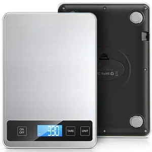 J & R e-ticaret en çok satan yeni elektronik mutfak terazisi 10 kg USB şarj gıda ağırlığı tartı 10 kg 15kg ölçek