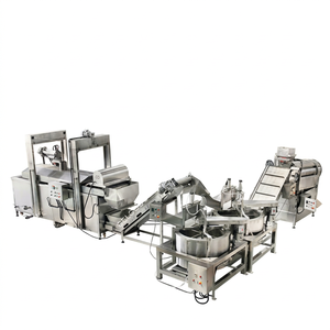Collation commerciale à petite échelle de plantain faisant la ligne complète de déshuilage et d'emballage d'assaisonnement de friture de processus de machine - Product Image 1