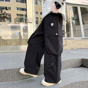 Spot personnalisé en gros garçons saison automne et hiver tube droit <span class=keywords><strong>pantalon</strong></span> <span class=keywords><strong>cargo</strong></span> polyvalent à la mode pour enfants - Product Image 2