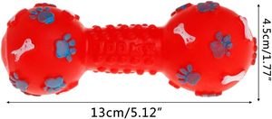 Jouets à mâcher pour chien en caoutchouc coloré avec fonction couineuse pour jouer en intérieur - Product Image 4