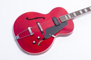 Guitarra Eléctrica Grote GTZT-01 Estilo ES125, Cuerpo de Arce, Hueca, P90 <span class=keywords><strong>Jazz</strong></span> <span class=keywords><strong>Blues</strong></span> - Product Image 1