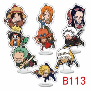 7 conceptions chaud nouveau en gros 9 pièce/ensemble 6cm Luffy acrylique personnalisé sable dessin animé <span class=keywords><strong>Zoro</strong></span> Nami Chopper épais acrylique support pour enfants cadeau - Product Image 3