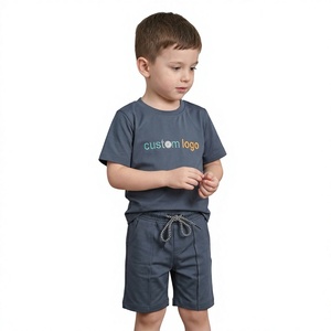 Ensemble Short Personnalisé pour Garçons – Vente en Gros OEM – T-shirt et Short en Coton – Vêtements Décontractés d'Été pour Enfants – Fabricant à Faible MOQ – Marque Privée - Product Image 4